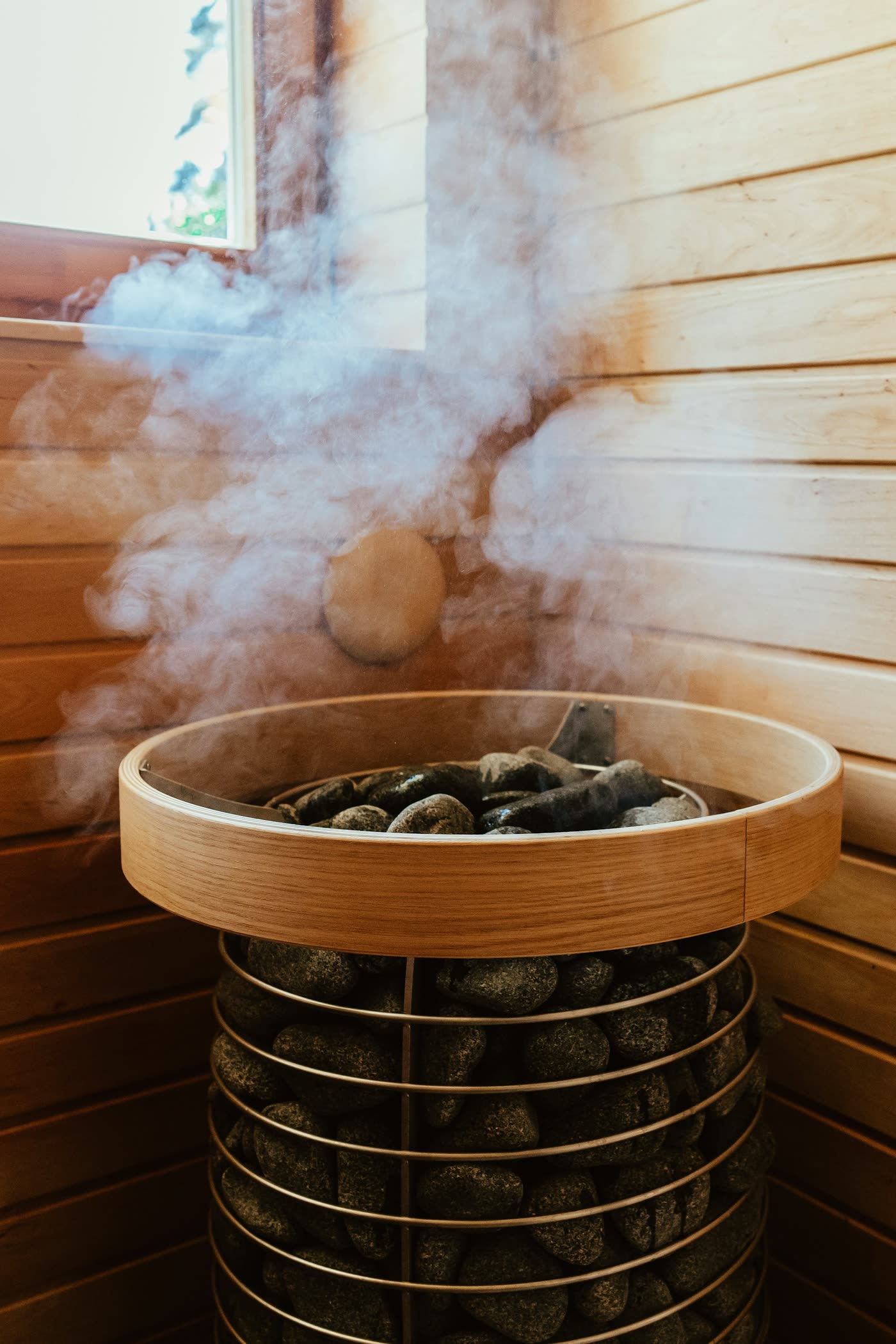 Sauna et espace de récupération